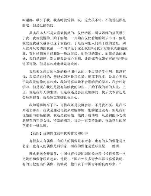 我的偶像白举纲作文600字