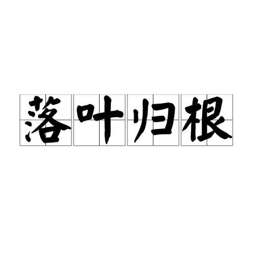 入冬了落叶归根的意思