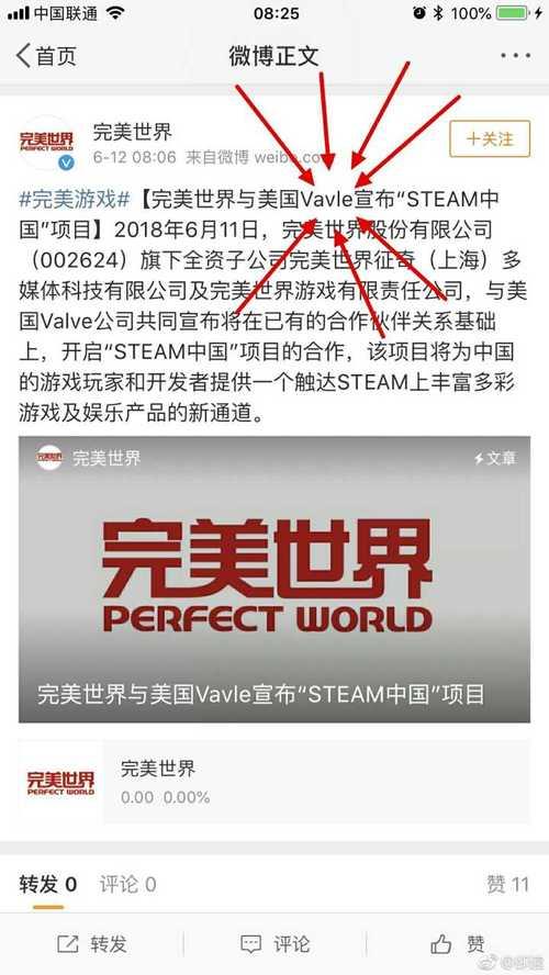 完美世界和steam什么关系