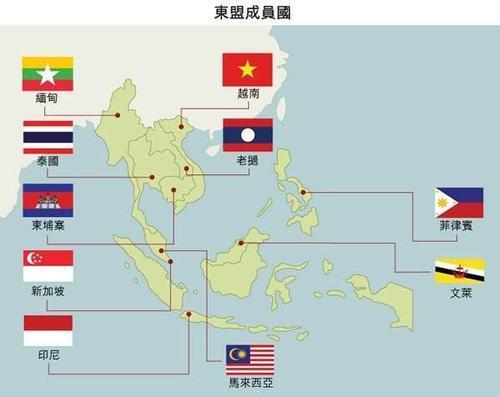 东盟有哪些国家地图