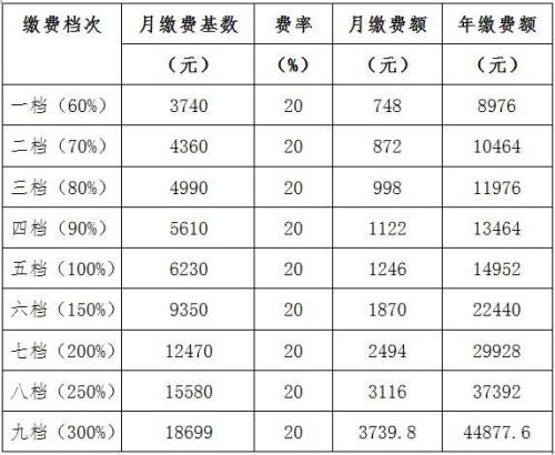 2021年上海退休金基础养老金基数