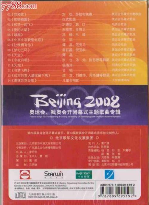 2008年奥运会闭幕式节目排行