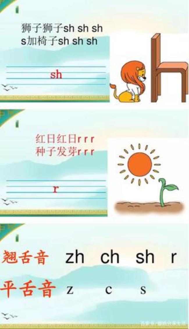 zhchsh发音顺口溜幼儿