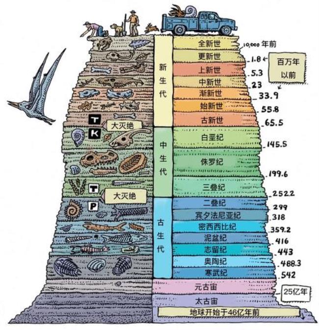 恐龙时代时间顺序