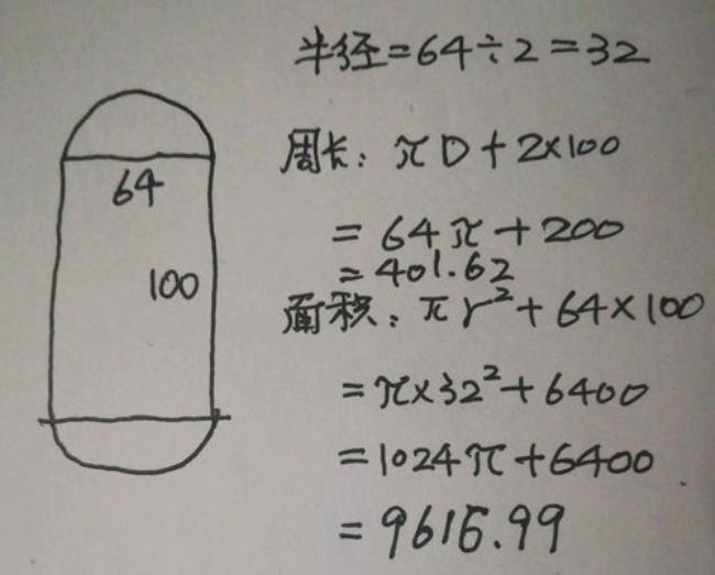 长方形的周长等于圆周长的多少