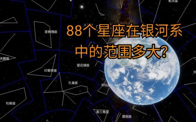 银河系星座位置分布图