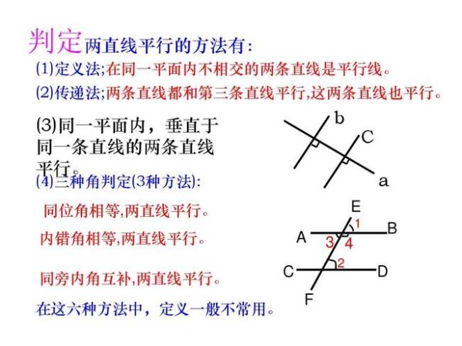 两线平行的性质定理