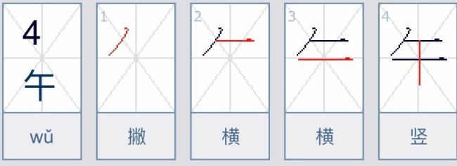 知道的笔顺笔画顺序