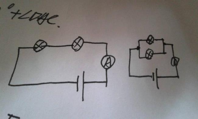 2个灯泡并联图最简单的