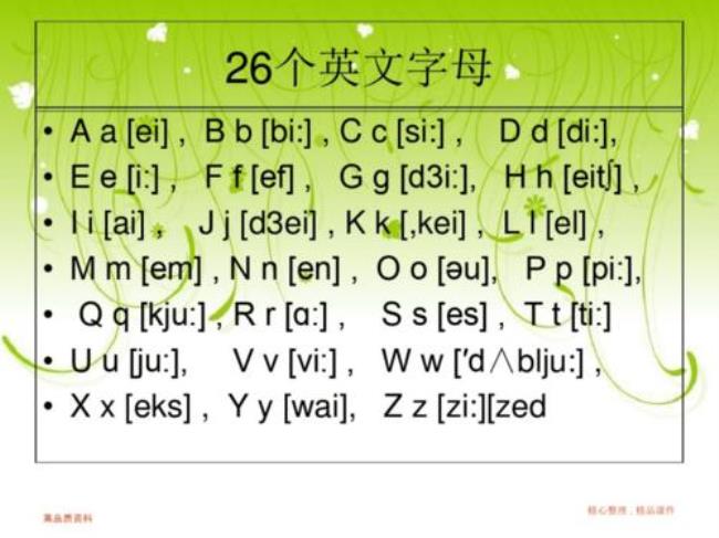 发音轻短的字母是什么