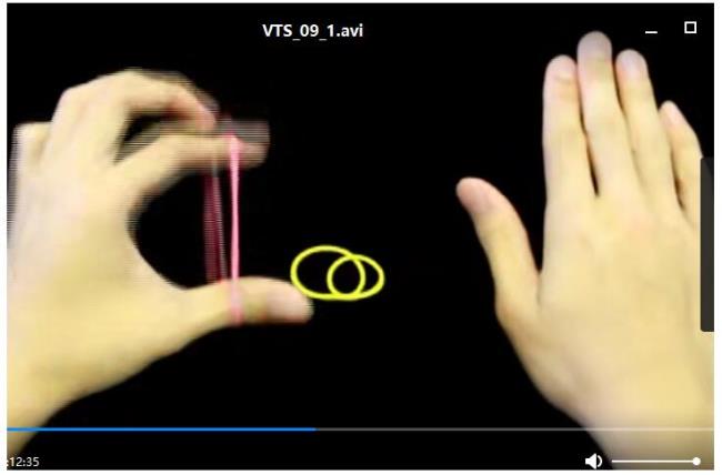 橡皮筋穿手指的魔术