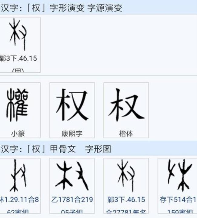 权力的权字是什么意思