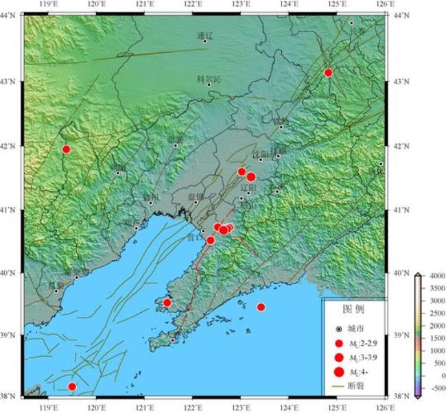 辽宁省哪些城市位于地震带上
