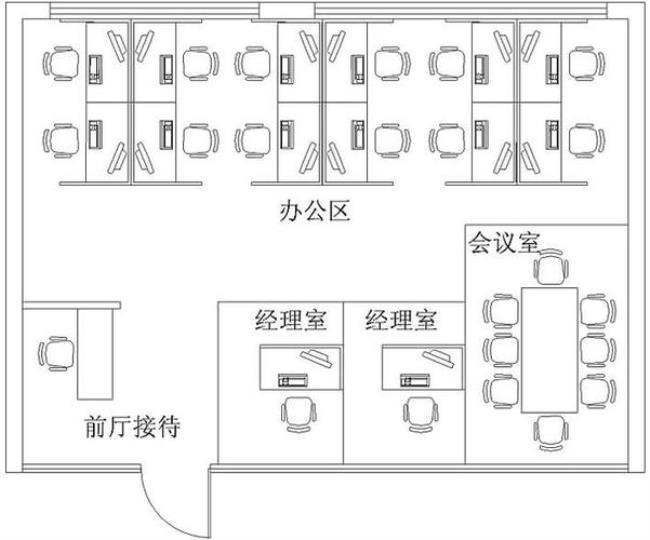 word怎么画办公室平面布局图