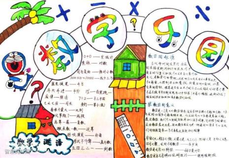 小学三年级数学手抄报怎么做