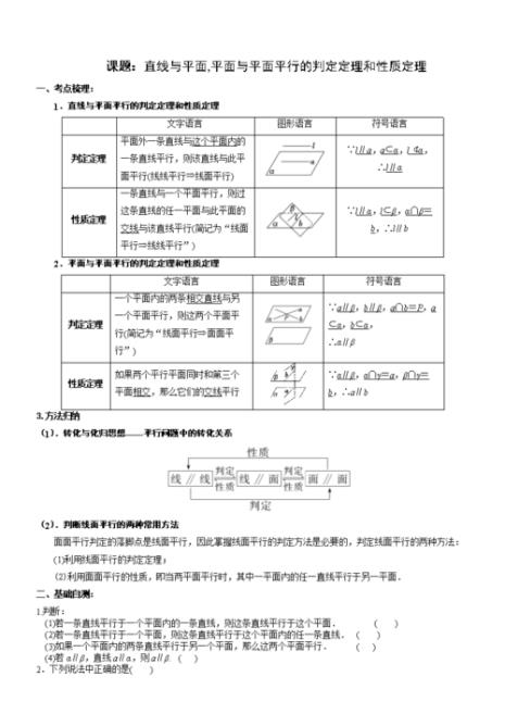 定理性质的区别