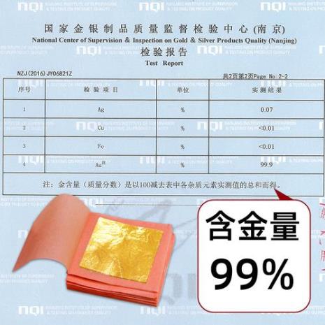 99金箔和98金箔区别