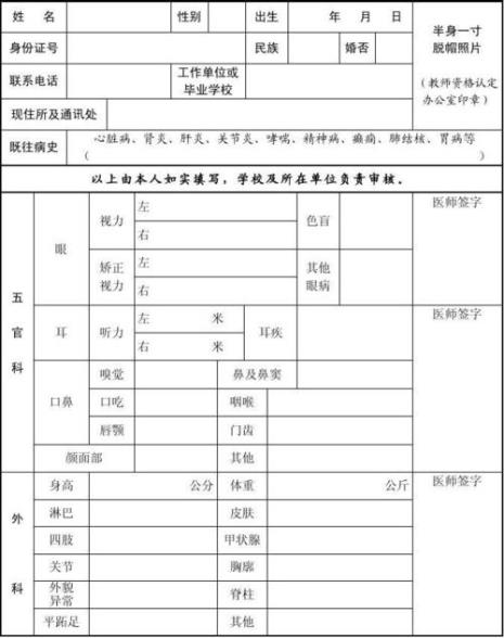 教师入职体检眼镜度数1000能过吗