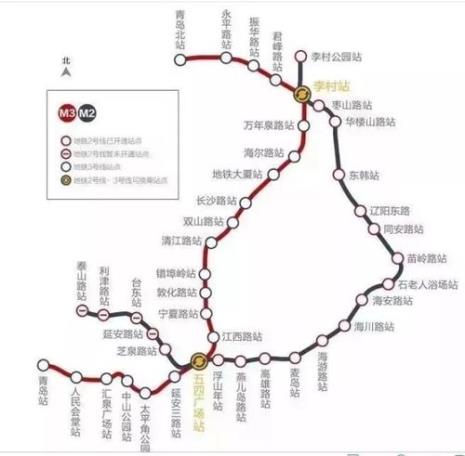 青岛地铁5号线站口准确位置