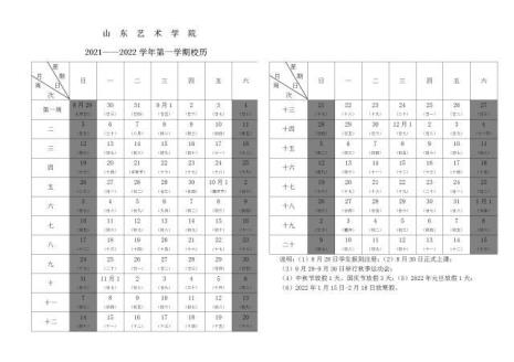 2022年山东财经大学寒假时间表