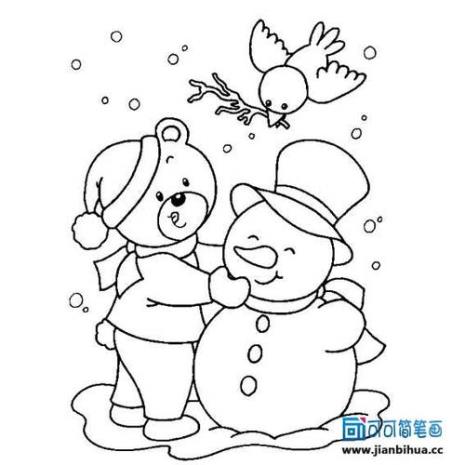 六年级画雪人