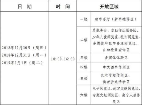 漳州市图书馆新馆开放时间