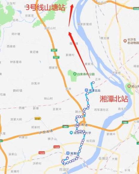 长沙地铁3号线与城铁换乘站