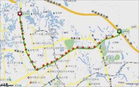 南宁市43路公交车线路经过哪里