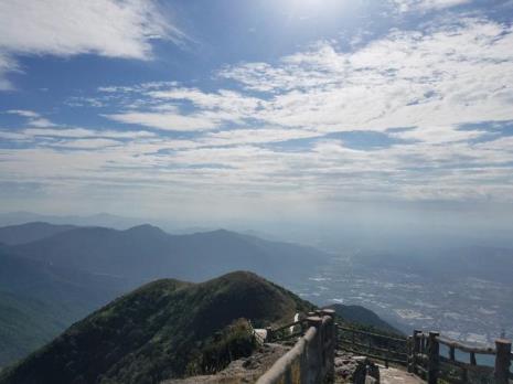 银屏山山顶温度