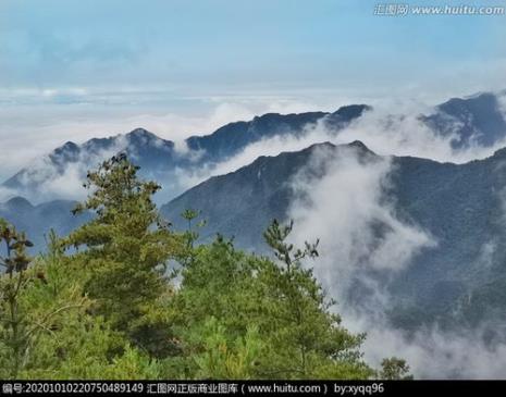 天台山脉最高峰