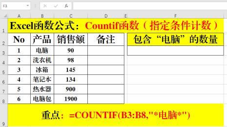 countif函数统计字母个数