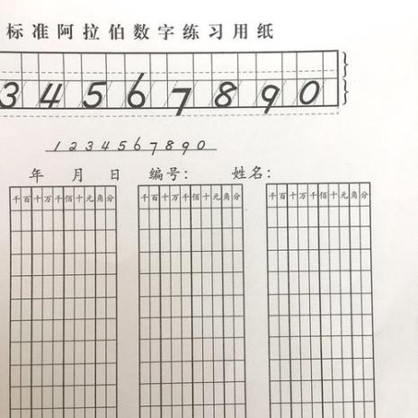 一个阿拉伯数字占几个格