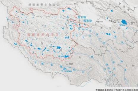 青藏高原在中国地图的位置