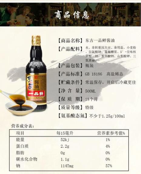 酱油的配料表