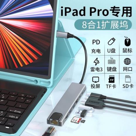 ipad可以搭配扩展坞投影吗