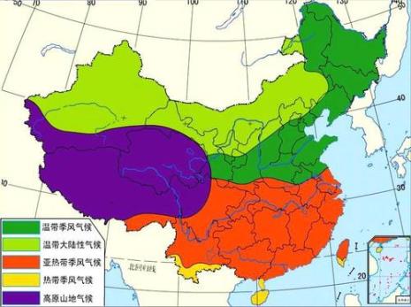 11种气候类型图高清