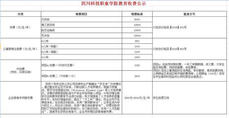 四川空乘学院一年学费多少