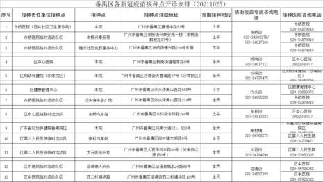 广州新塘疫苗接种点