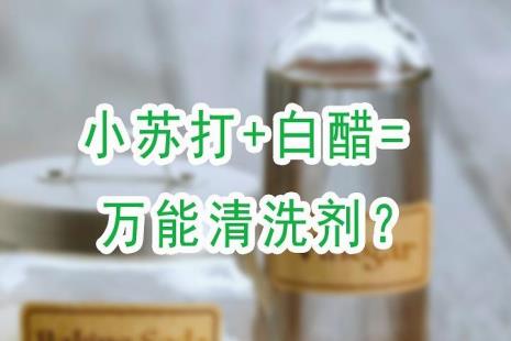 白醋小苏打的妙用怎么洗衣服