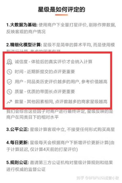 大众点评等级划分表