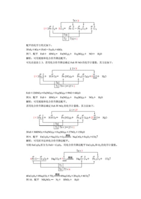 cuco3高温配平方程式