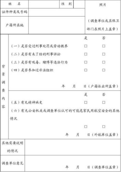 员工背景证件调查结果怎么写