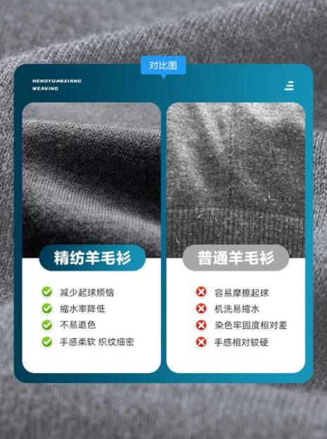 精纺羊毛和100%羊毛区别