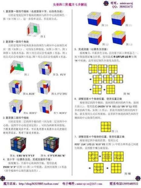 魔方公式上下左右口诀