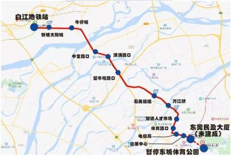 东莞地铁13号线途经站点