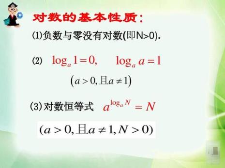 log在数学中的运算公式