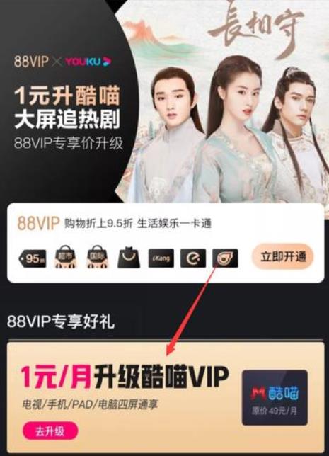 优酷酷喵vip和优酷vip有什么区别