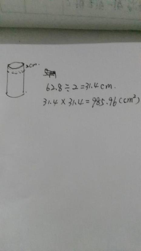 周长62.8厘米分12段各是多少