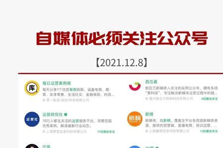 著名的新媒体公众号