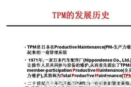 tpm和pm是什么的简称